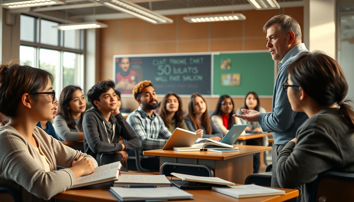 Students working in research laboratory